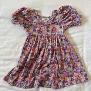 Peek Multicolor Floral Puff Sleeve Dress